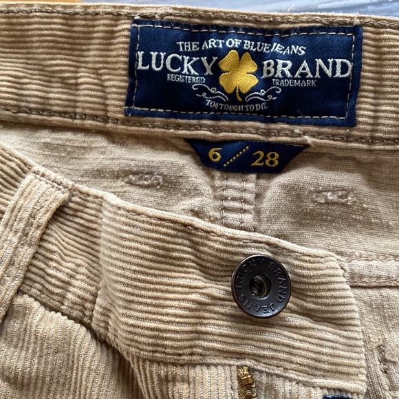 Lucky Brand Courduroy Shorts camel tan color size 28 - Picture 3 of 10